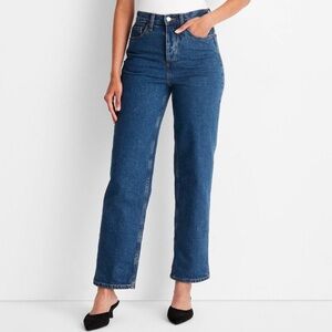 Women's High-Rise Straight Jeans - Universal Thread™ Medium Wash